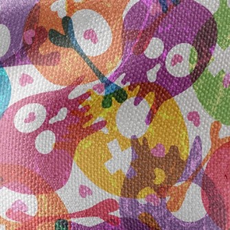 Colorful Seal Skull Waterproof Canvas