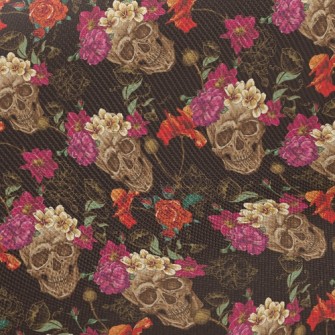 Wreath Skull Twill