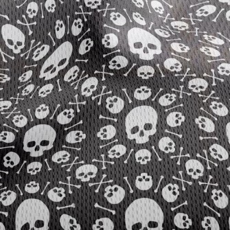 Radial Skull Athletic Mesh Flat Back