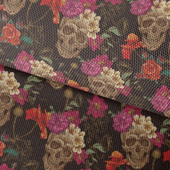 Wreath Skull Waterproof Oxford