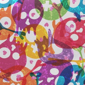 Colorful Seal Skull Twill