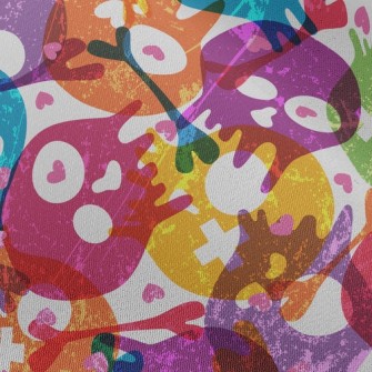 Colorful Seal Skull Chiffon