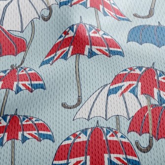 Union Jack Umbrella Athletic Mesh Flat Back