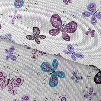 Purple Butterfly Fly Waterproof Oxford