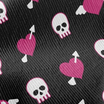 Heart Skull Standard Corduroy