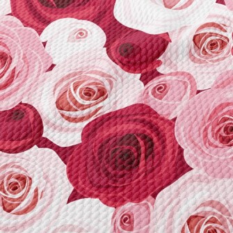Roses Bloom Birdseye Piqué