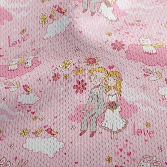 Couple In Love Athletic Mesh Flat Back