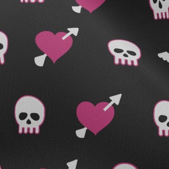 Heart Skull Chiffon