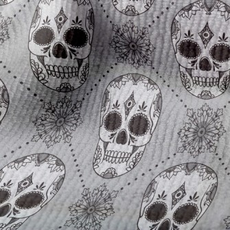 Folk Painted Skeleton Terry