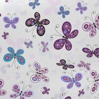 Purple Butterfly Fly Twill