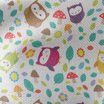 Playful Owl Waterproof Canvas