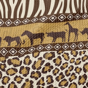Animal Print Birdseye Piqué