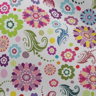 Bright Flowers Chiffon