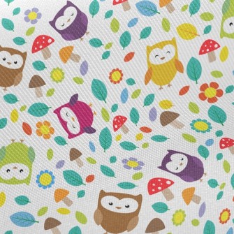 Playful Owl Twill