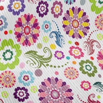 Bright Flowers Standard Corduroy