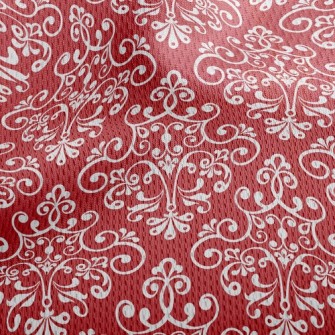 Chinese Style Pattern Athletic Mesh Flat Back