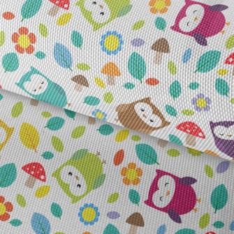 Playful Owl Waterproof Oxford