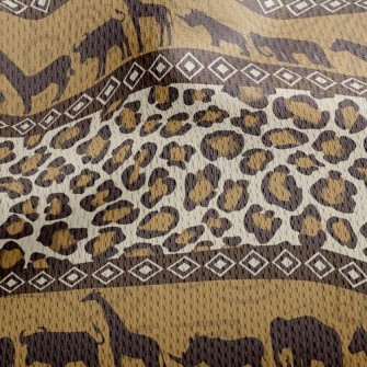 Animal Print Athletic Mesh Flat Back