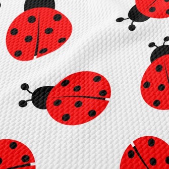 Mini Ladybug Birdseye Piqué