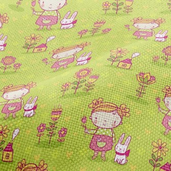 Little Girl And Rabbit Performance Linen