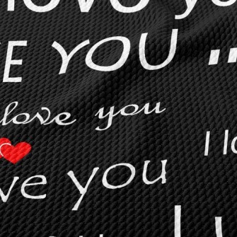 Love Talk Birdseye Piqué