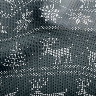 Christmas Moose Athletic Mesh Flat Back