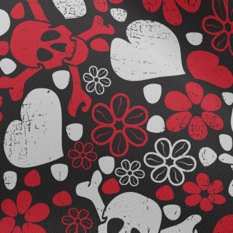 Love Flower Skull Chiffon