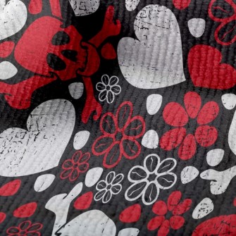 Love Flower Skull Terry