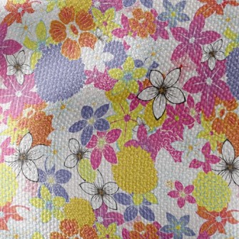 Delicate Blooming Flowers Waterproof Canvas