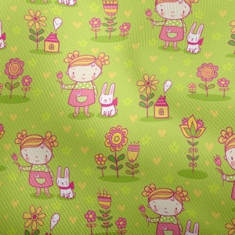 Little Girl And Rabbit Dobby