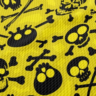 Vile Evil Skeleton Birdseye Piqué