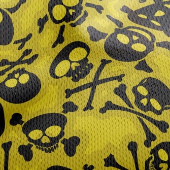Vile Evil Skeleton Athletic Mesh Flat Back