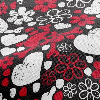 Love Flower Skull Performance Linen