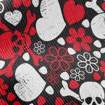 Love Flower Skull Standard Corduroy