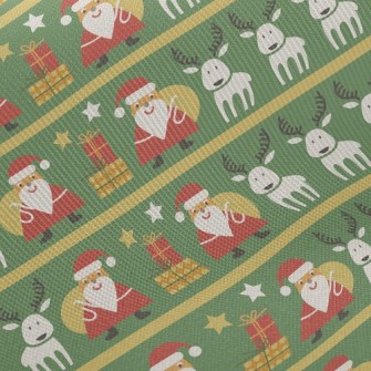 Santa Giving Gifts Twill