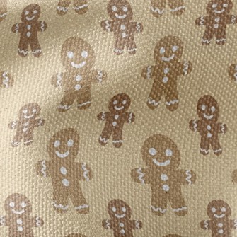 Gingerbread Man Waterproof Canvas