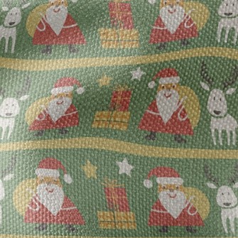 Santa Giving Gifts Waterproof Canvas