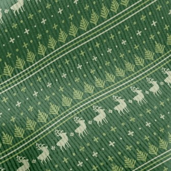 Christmas Elk Elements Standard Corduroy