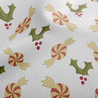 Christmas Candy Athletic Mesh Flat Back