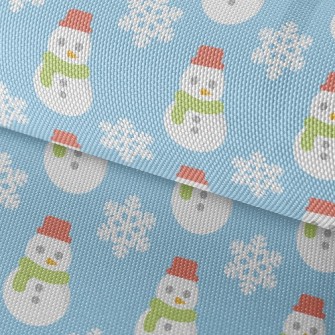 Cute Snowman Waterproof Oxford
