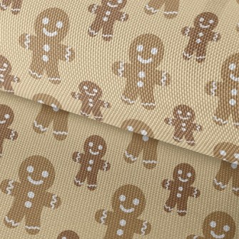 Gingerbread Man Waterproof Oxford
