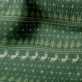 Christmas Elk Elements Terry