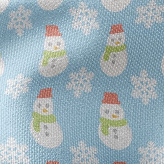 Cute Snowman Waterproof Canvas