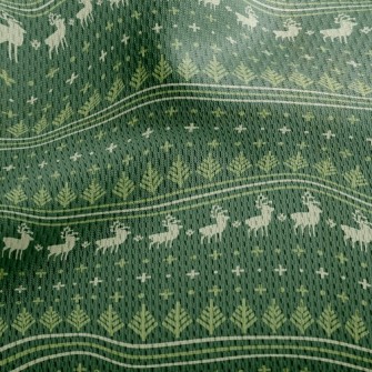 Christmas Elk Elements Athletic Mesh Flat Back