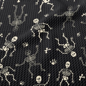 Dancing Skeleton Birdseye Piqué