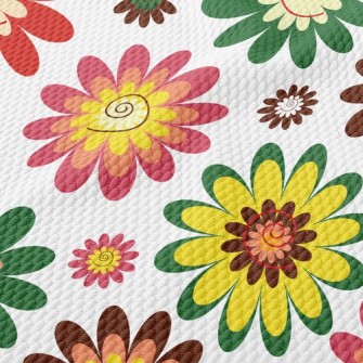 Bright Sunflower Birdseye Piqué