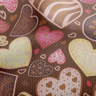 Love Chocolate Athletic Mesh Flat Back