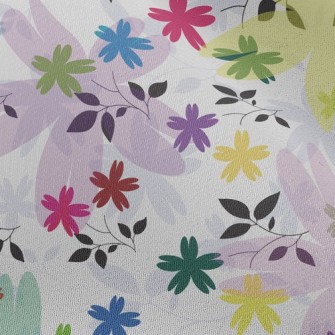 Colorful Flowers Chiffon