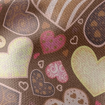 Love Chocolate Waterproof Canvas
