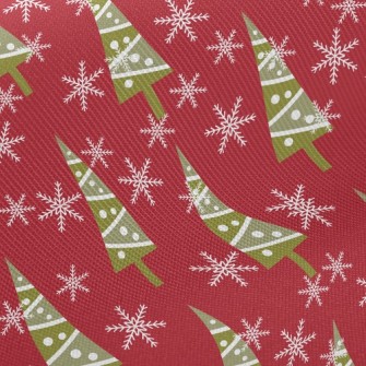 Snowflake Christmas Tree Twill